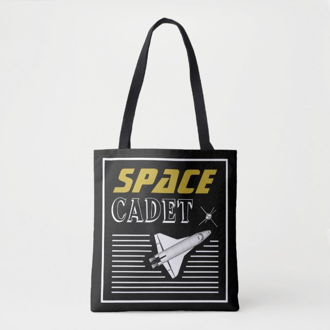 Space Cadet, Spacecraft Tote Bag (Front)