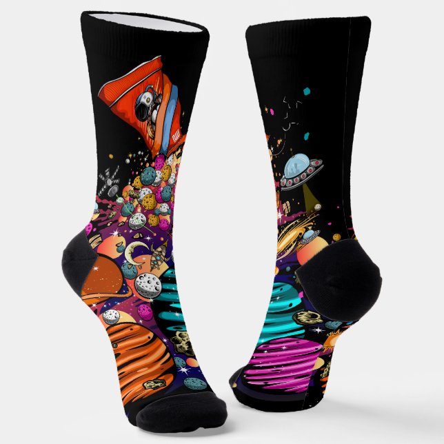 Space Candy Socks (Angled)