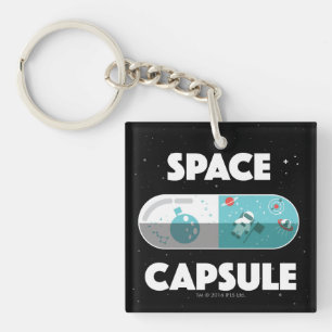 Space Capsule Key Ring