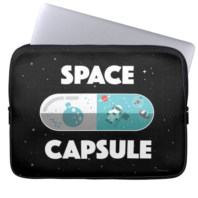 Space Capsule Laptop Sleeve (Front)