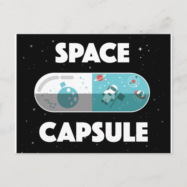 Space Capsule Postcard (Front)