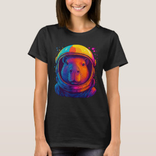 Space Capybara Colourful Astronaut Space Capy Men T-Shirt