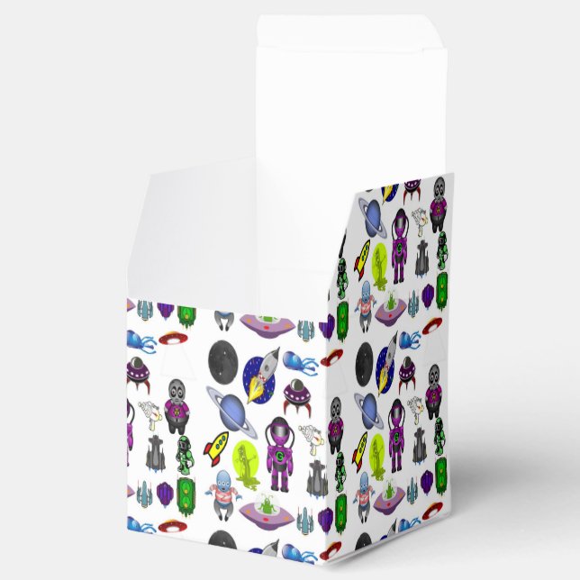 Space Cartoon Favour Box (Opened)
