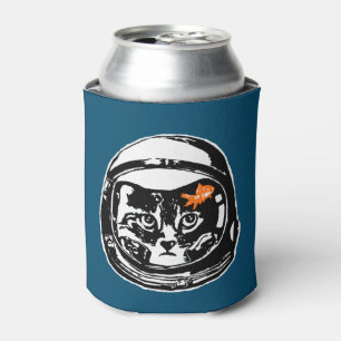 Space cat and the goldfish can cooler
