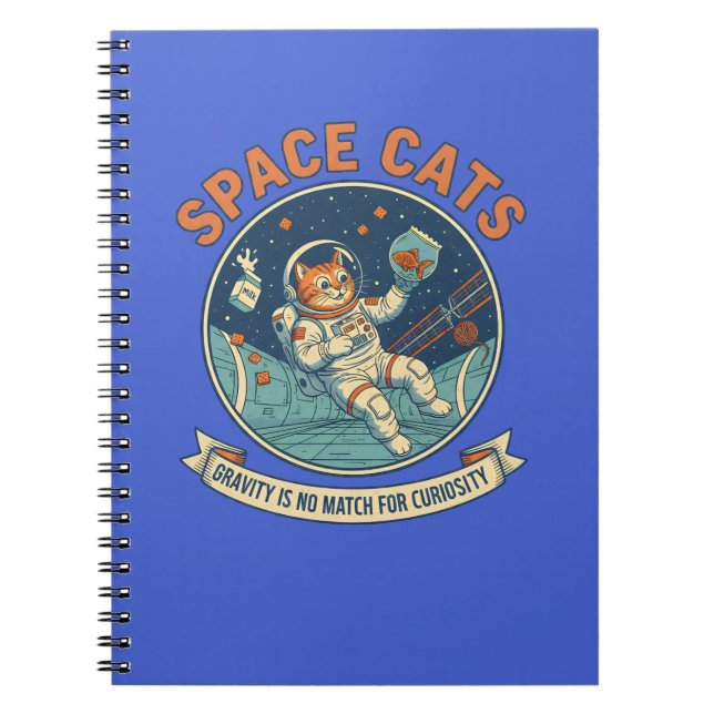 Space Cat Astronaut Notebook (Front)