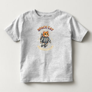 Space Cat Astronaut Toddler Fine Jersey Tee