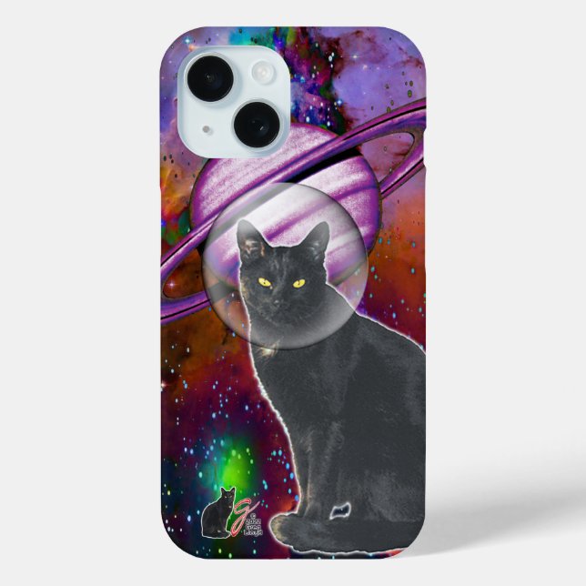 Space-Cat Cosmo  Case-Mate iPhone 15 Case (Back)