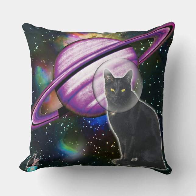 Space-Cat Cosmo Cushion (Front)
