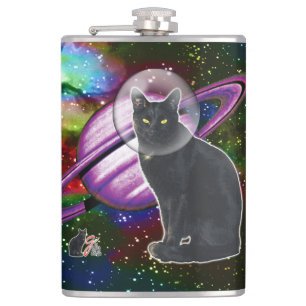 Space-Cat Cosmo Hip Flask