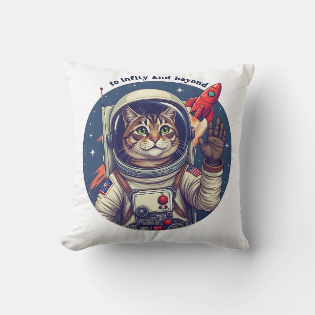 Space cat cushion (Front)