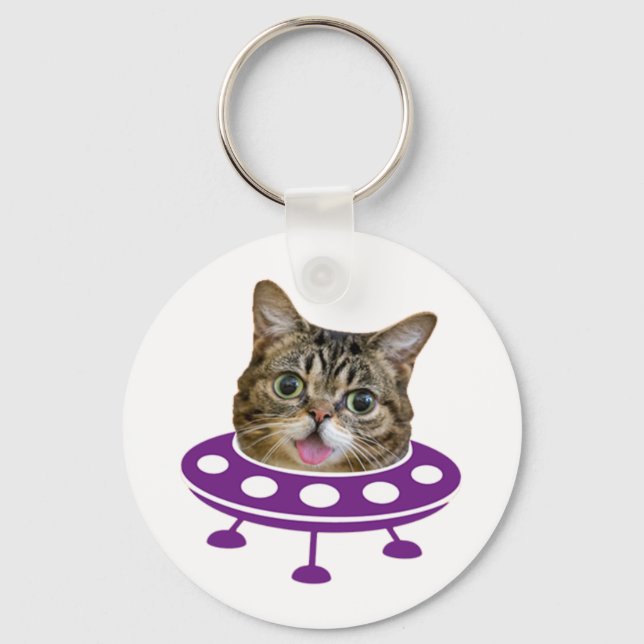 Space Cat     Key Ring (Front)
