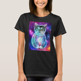 Space Cat Kitty Kitten In Cat Style 4 T-Shirt