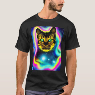 Space Cat Kitty Kitten In Cat Style 8 T-Shirt