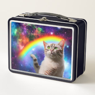 Space Cat Metal Lunch Box