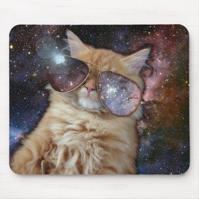Space cat mouse pad (Front)