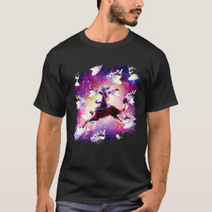 Space Cat On Camel Unicorn Coffee T-Shirt