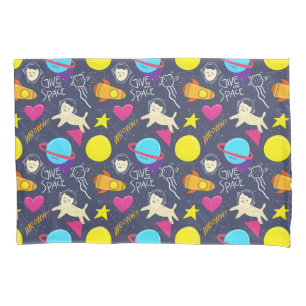 Space Cat Pattern Pillowcase