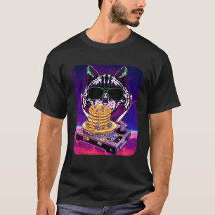 Space Cat Remix DJ pancake Remix for cat galaxy T-Shirt