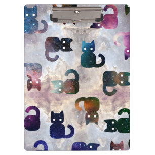 Space Cats   Galaxy Cat Clipboard