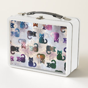 Space Cats   Galaxy Cat  Metal Lunch Box