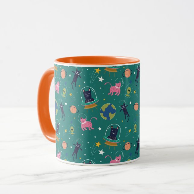 Space Cats Mug (Front Left)