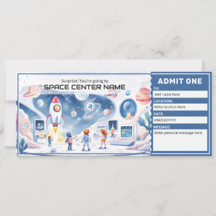 Space Centre -  Space Museum Ticket Template
