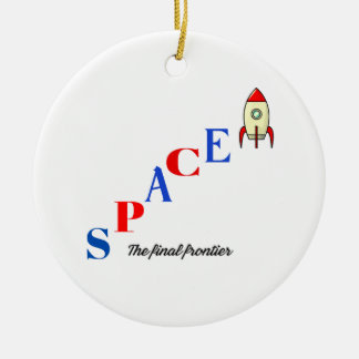 space ceramic ornament