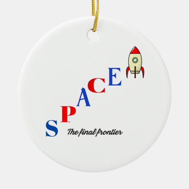 space ceramic ornament (Front)