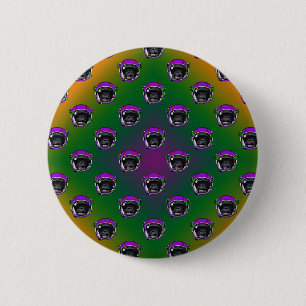 Space Chimp 6 Cm Round Badge