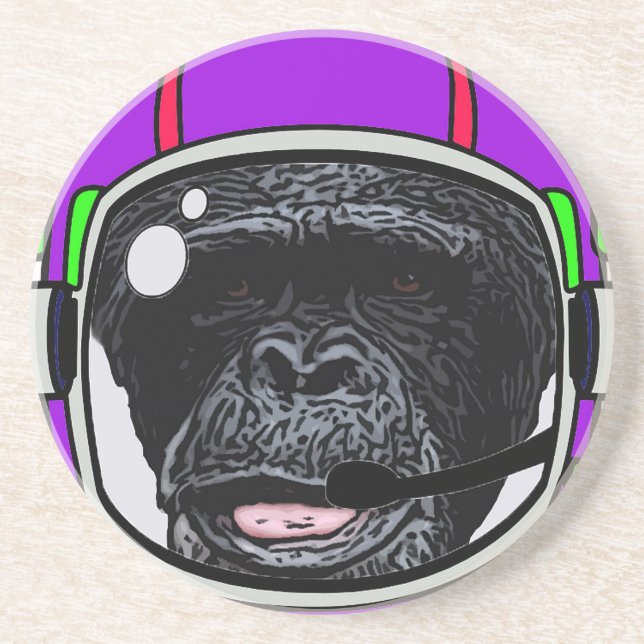 Space Chimp Coaster (Front)