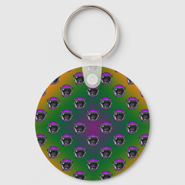 Space Chimp Key Ring (Front)