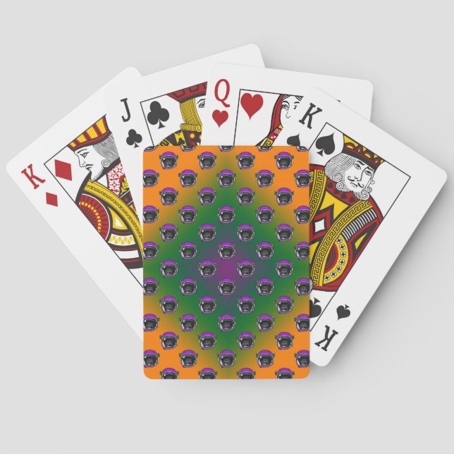 Space Chimp Playing Cards (Back)