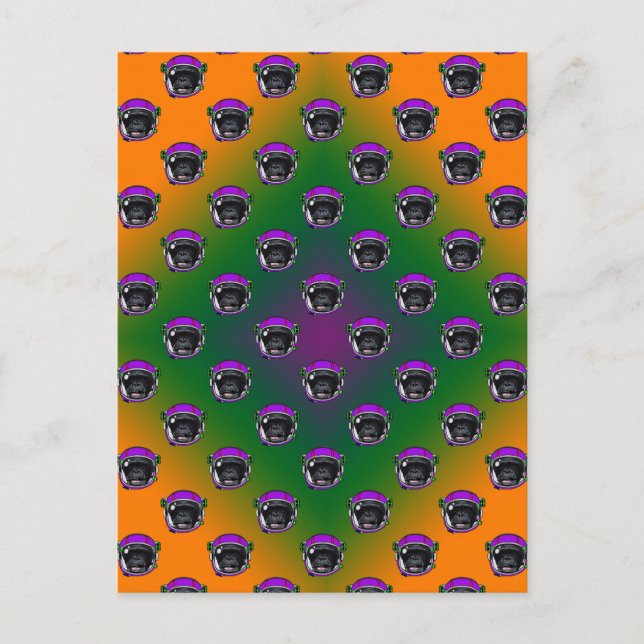 Space Chimp Postcard (Front)