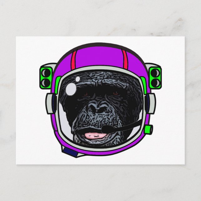 Space Chimp Postcard (Front)
