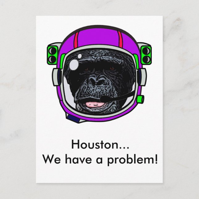 Space Chimp Postcard (Front)
