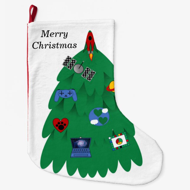 Space Christmas Stocking (Front)