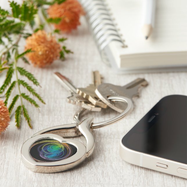 Space Circles Key Ring (Side)