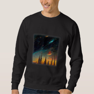 Space City Artwork Sweatshirt