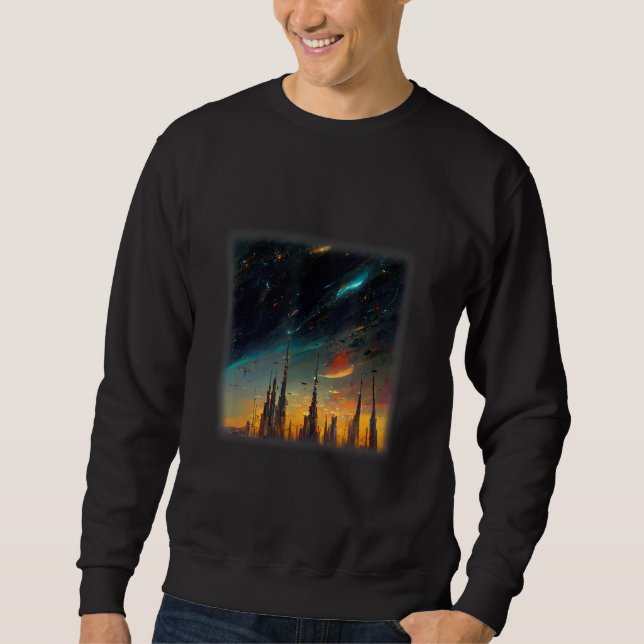 Space City Artwork Sweatshirt (Front)
