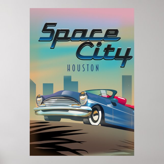 Space City Houston Poster (Front)