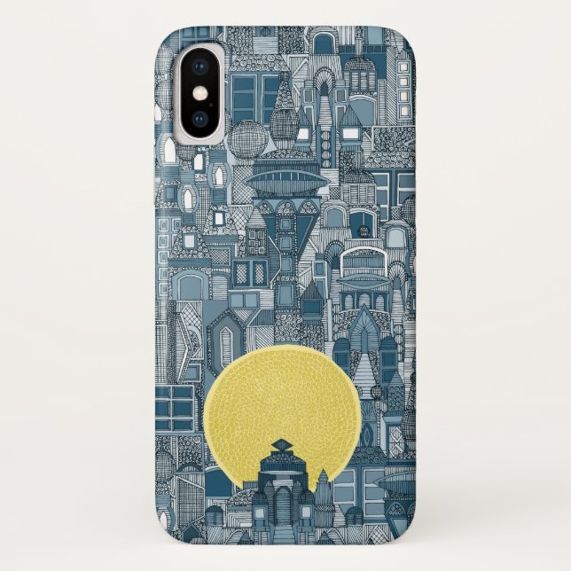 space city sun blue Case-Mate iPhone case (Back)