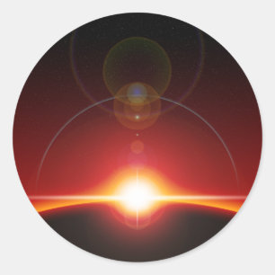 Space Classic Round Sticker