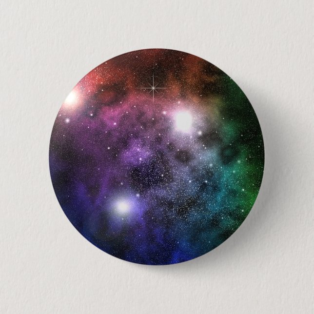 Space Clouds 6 Cm Round Badge (Front)