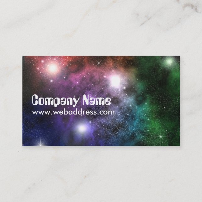 Space Clouds Business Card (Front)