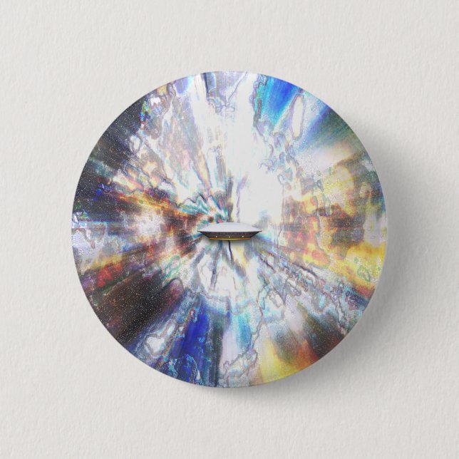 Space Clouds Craft 6 Cm Round Badge (Front)