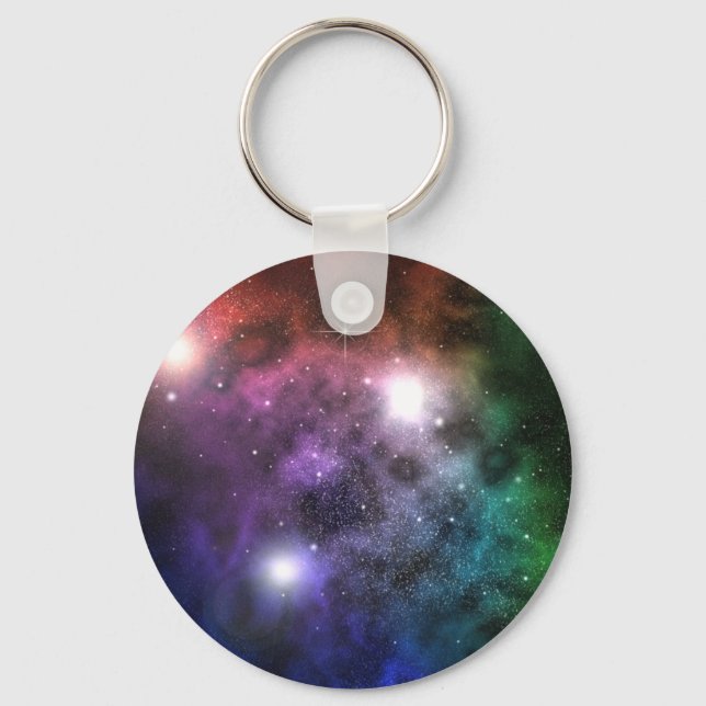 Space Clouds Key Ring (Front)
