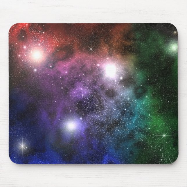 Space Clouds Mouse Pad (Front)