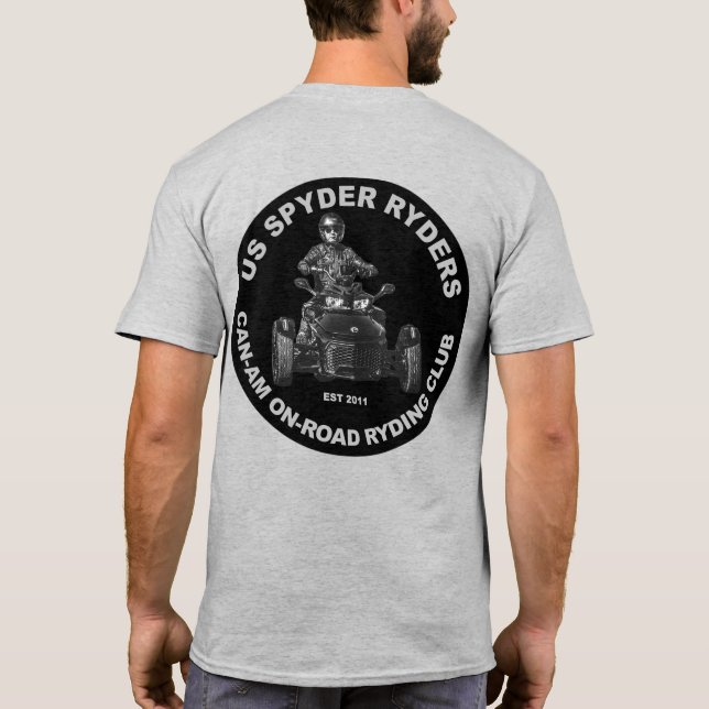 Space Coast Chapter - Round Black T-Shirt (Back)