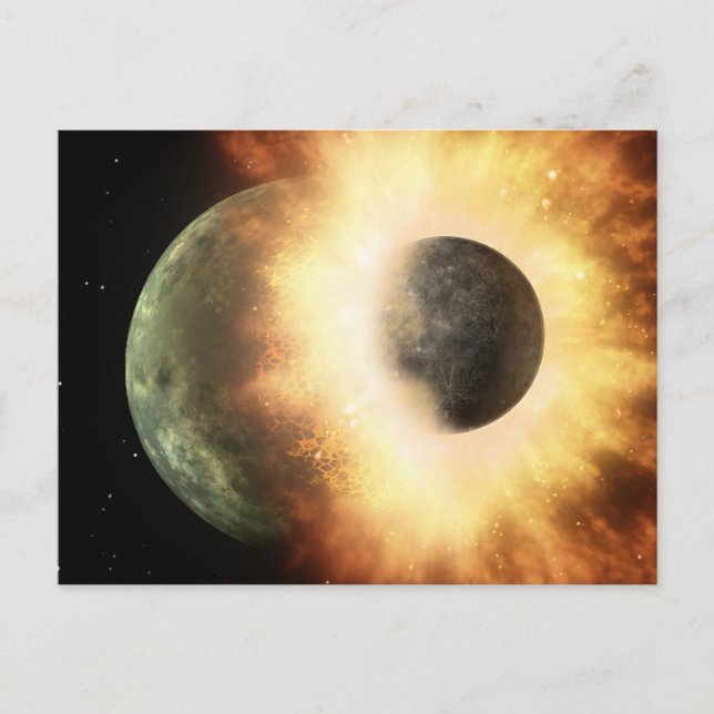 Space Collision Postcard (Front)