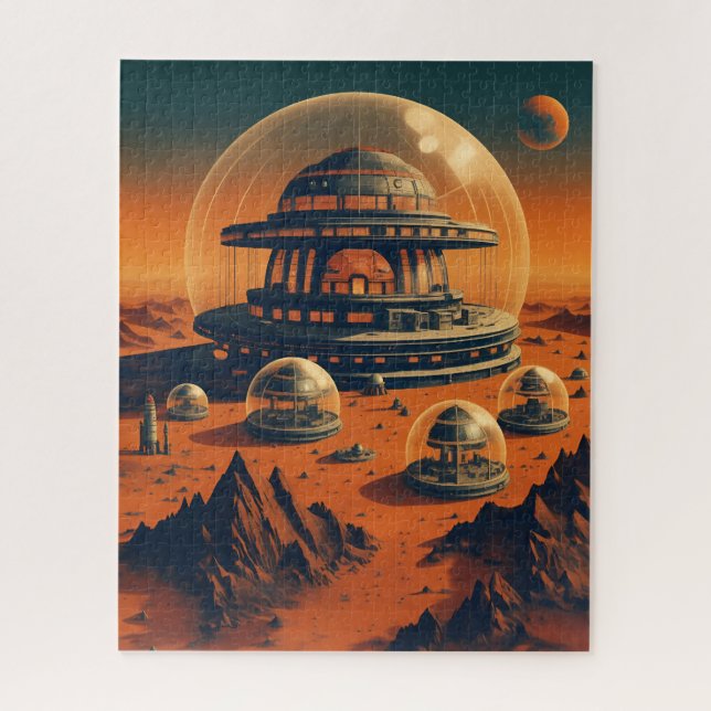 Space Colony Jigsaw Puzzle (Vertical)